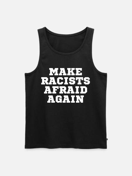 Racists scare again - Men's Premium Organic Tank Top - black