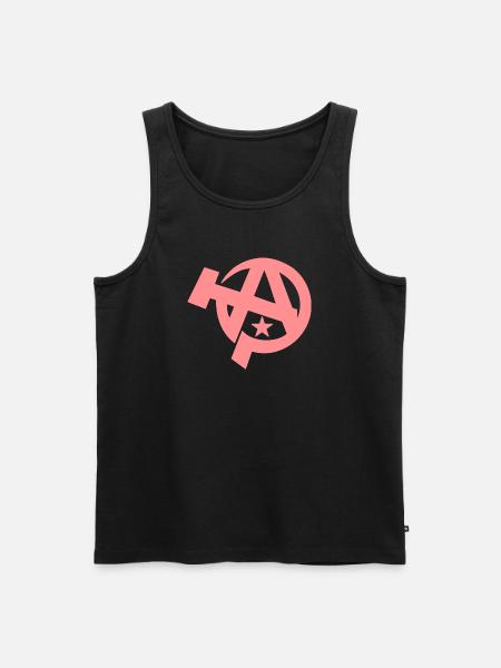 Anarchie - Männer Premium Bio Tank Top - Schwarz
