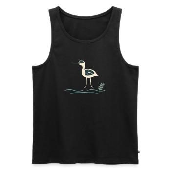 Säbelsäbel im flachen Wasser - Männer Premium Bio Tank Top - Schwarz - Vorne - Michal (187cm)