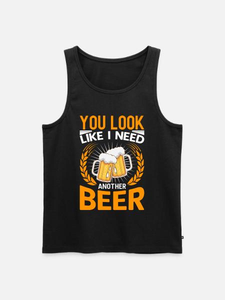 Noch Ein Bier Bitte - Männer Premium Bio Tank Top - Schwarz