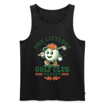 Kleines Golfmitglied - Männer Premium Bio Tank Top - Schwarz - Vorne - Michal (187cm)