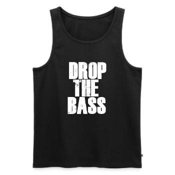 Lass den Bass fallen - Männer Premium Bio Tank Top - Schwarz - Vorne - Michal (187cm)