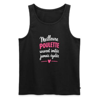 Bestes Mädchen aller Zeiten - Männer Premium Bio Tank Top - Schwarz - Vorne - Michal (187cm)