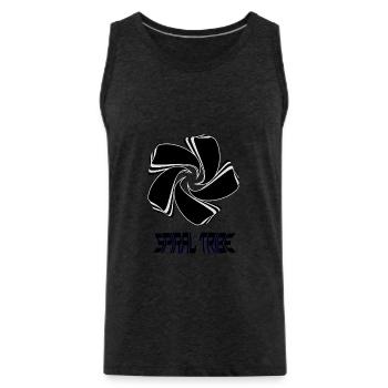 Spiral Tribe - Männer Premium Bio Tank Top - Anthrazit - Vorne - AI Model Male 185 dark (185cm)