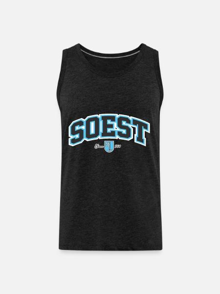 Soest - Männer Premium Bio Tank Top - Anthrazit
