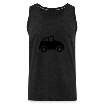 Voiture - Débardeur bio Premium Homme - charbon - Devant - AI Model Male 185 dark (185cm)