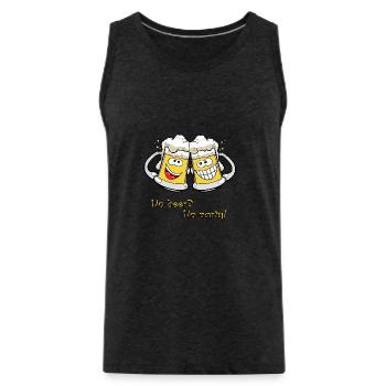 Bierkrüge - Männer Premium Bio Tank Top - Anthrazit - Vorne - AI Model Male 185 dark (185cm)