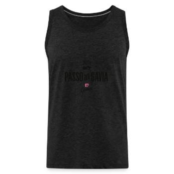 Gavia Pass - Männer Premium Bio Tank Top - Anthrazit - Vorne - AI Model Male 185 dark (185cm)