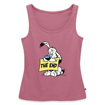 Asterix & Obelix - Idefix 'The End' - Débardeur bio Premium Femme - mauve - Devant - AI Model Female 172 light (172cm)