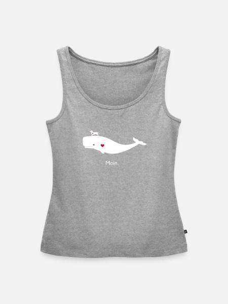 Pott und Teckel - Frauen Premium Organic Tank Top - Grau meliert