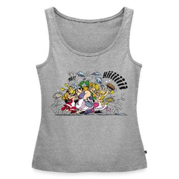 Asterix & Obelix Begarre Gauloise - Débardeur bio Premium Femme - gris chiné - Devant