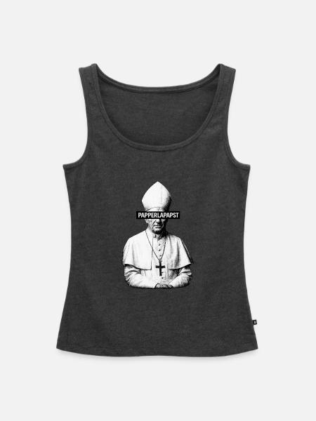 Papperlapapst - Frauen Premium Organic Tank Top - Anthrazit meliert