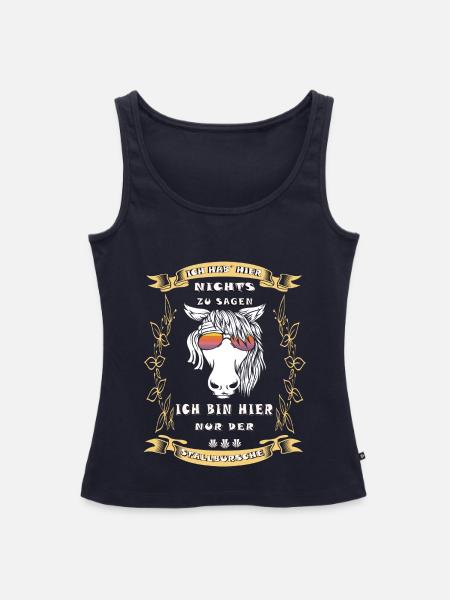 Stallbursche Pferd Tiere Stall Pony - Frauen Premium Organic Tank Top - Navy