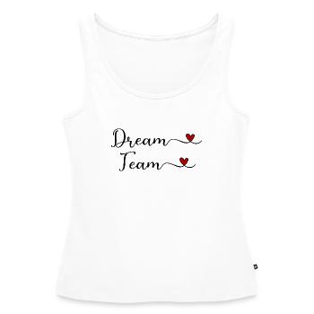 Équipe de rêve - Débardeur bio Premium Femme - blanc - Devant - AI Model Female 172 light (172cm)