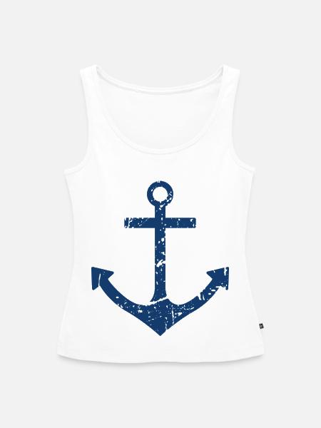 Anker - Frauen Premium Organic Tank Top - Weiß