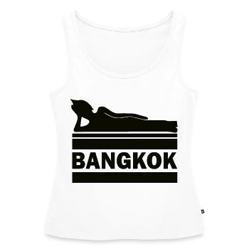 Bangkok Buddha Thailand Tempel Wat Pho Souvenir TH - Frauen Premium Organic Tank Top - Weiß - Vorne - AI Model Female 172 light (172cm)