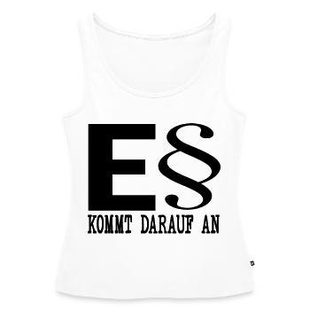 Jura Studium, Recht Gesetze - Frauen Premium Organic Tank Top - Weiß - Vorne - AI Model Female 172 light (172cm)