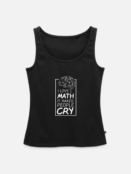 mathe - Frauen Premium Organic Tank Top - Schwarz