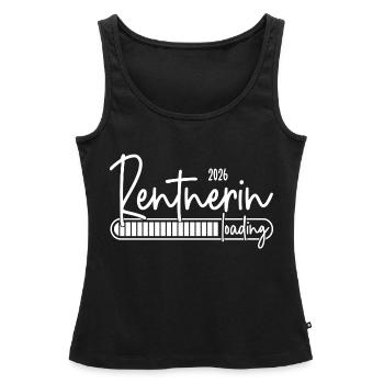 Rentnerin 2026 Loading - Frauen Premium Organic Tank Top - Schwarz - Vorne - AI Model Female 172 light (172cm)
