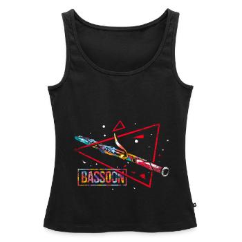 Warmtöniges Fagott Orchesterkonzert - Frauen Premium Organic Tank Top - Schwarz - Vorne - AI Model Female 172 light (172cm)