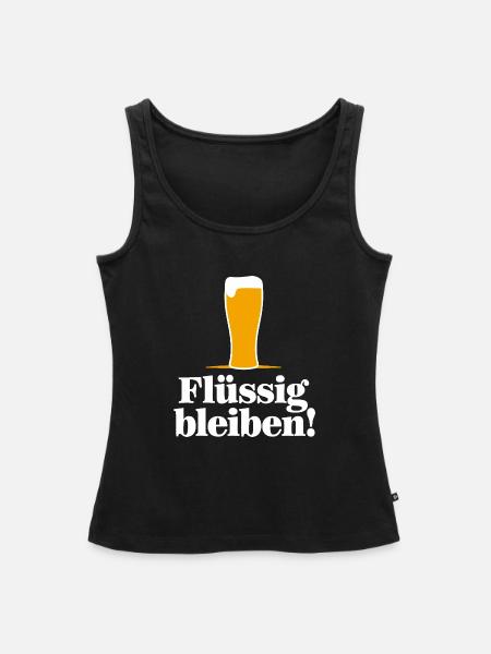 Flüssgig bleiben - Frauen Premium Organic Tank Top - Schwarz