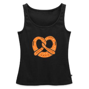 Breze - Frauen Premium Organic Tank Top - Schwarz - Vorne - AI Model Female 172 light (172cm)
