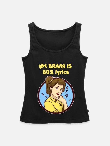 Eingängiger Ohrwurm Musikliebhaber - Frauen Premium Organic Tank Top - Schwarz