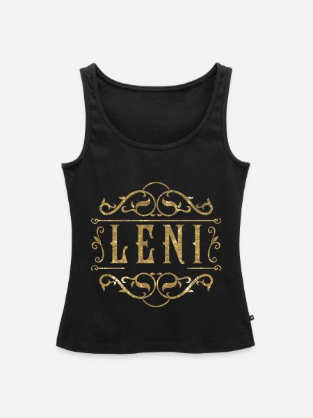 Leni gold - Frauen Premium Organic Tank Top - Schwarz