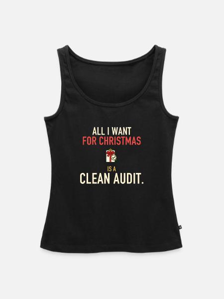 Weihnachtswunsch für saubere Prüfung – Pharma-QA-Geschenk - Frauen Premium Organic Tank Top - Schwarz