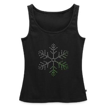 Binärcode Schneeflocke Programmierer Informatik - Frauen Premium Organic Tank Top - Schwarz - Vorne - AI Model Female 172 light (172cm)