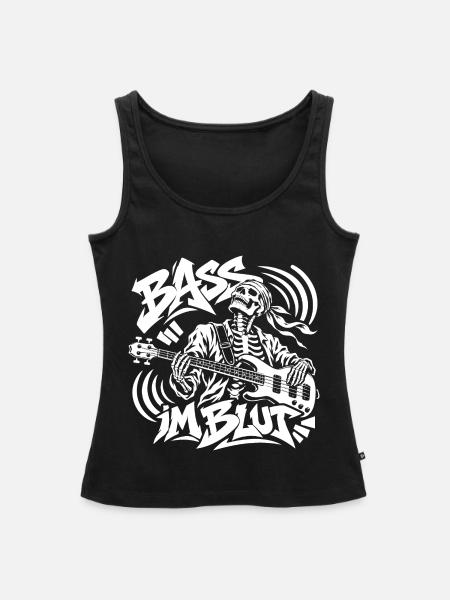 Bass im Blut - Frauen Premium Organic Tank Top - Schwarz