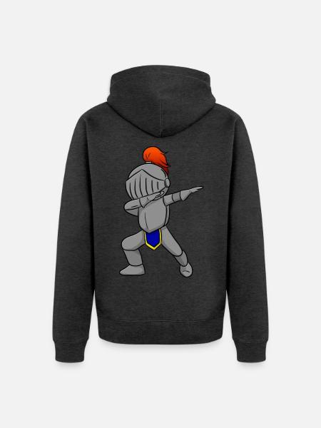 Ritter - Unisex Premium Bio Zip Hoodie - Anthrazit meliert