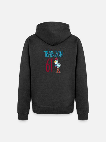 Trabzon 61 Turkey city - Unisex Premium Organic Zip Hoodie - heather anthracite
