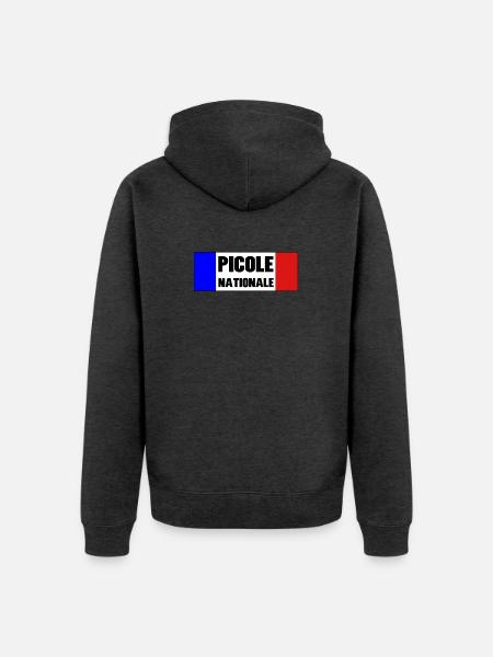 Picole Nationale - Veste à capuche bio Premium Unisexe - anthracite chiné