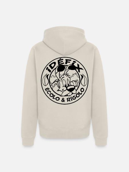 Asterix & Obelix - Idefix Ecolo & Rigolo - Unisex Premium Bio Zip Hoodie - Beige