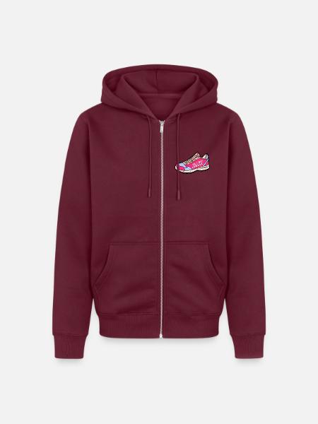 NEUJAHRESVORSÄTZE 2027 - Unisex Premium Bio Zip Hoodie - Burgunderrot