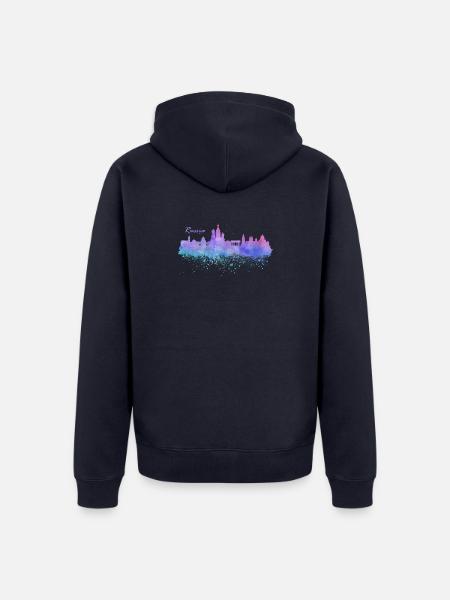 Russland - Unisex Premium Bio Zip Hoodie - Navy