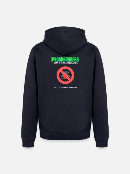 Programmierer Debugging T-Shirt Herren - Unisex Premium Bio Zip Hoodie - Navy