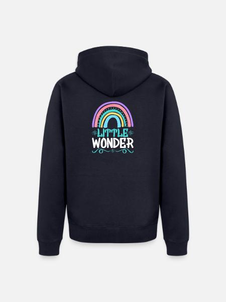 Baby Geschenk - Unisex Premium Bio Zip Hoodie - Navy
