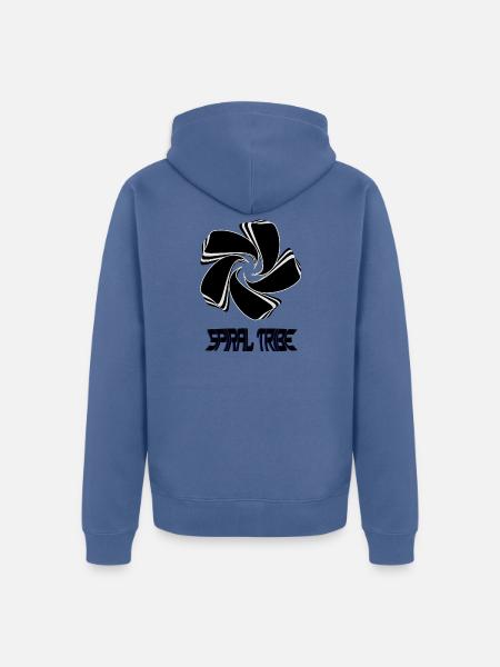 Spiral Tribe - Veste à capuche bio Premium Unisexe - bleu pigeon