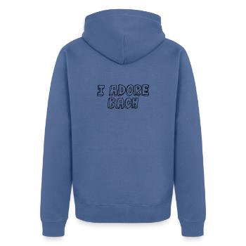 T-shirt de Johann Sebastian Bach - Veste à capuche bio Premium Unisexe - bleu pigeon - Dos - Nico (187cm)