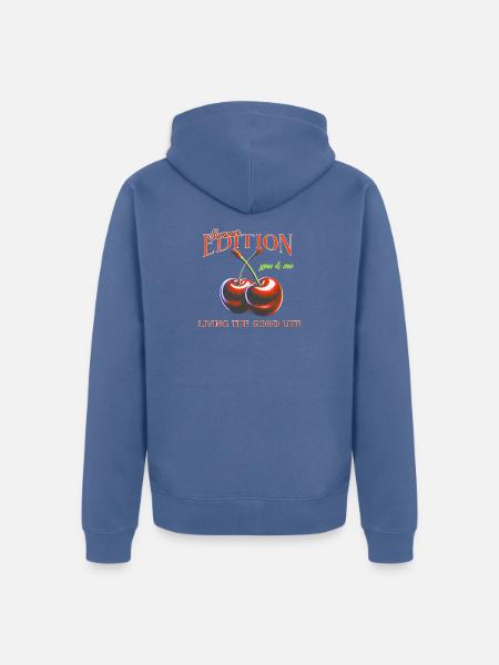 Summer Edition – Sweet & Juicy - Unisex Premium Bio Zip Hoodie - Taubenblau