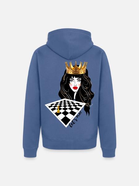Gambit - Unisex Premium Bio Zip Hoodie - Taubenblau
