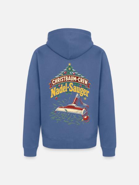 Christbaum-Crew Nadel-Sauger - Unisex Premium Bio Zip Hoodie - Taubenblau