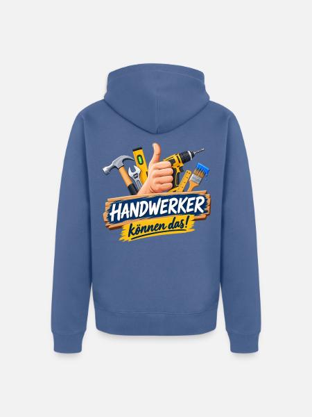 Handwerker Können Das! - Unisex Premium Bio Zip Hoodie - Taubenblau