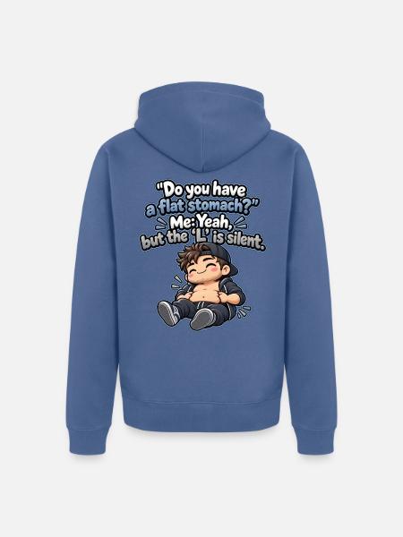 b43c3cd7-12d7-4450-922c-4cddfe5831e1 - Unisex Premium Bio Zip Hoodie - Taubenblau