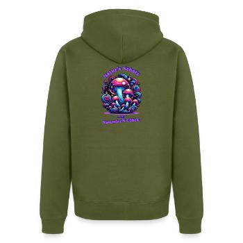 Miracle du champignon magique - Veste à capuche bio Premium Unisexe - kaki - Dos - Nico (187cm)