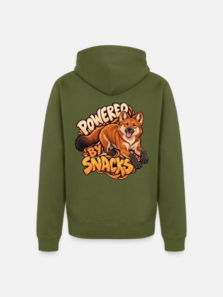 Bergwolf - Unisex Premium Bio Zip Hoodie - Khaki