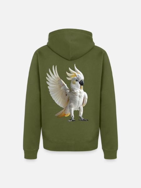 Kakadu - Unisex Premium Bio Zip Hoodie - Khaki