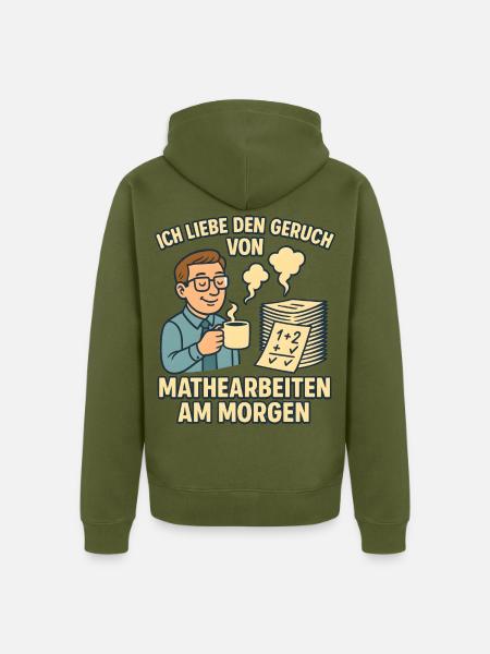 Matheduft am Morgen - Unisex Premium Bio Zip Hoodie - Khaki